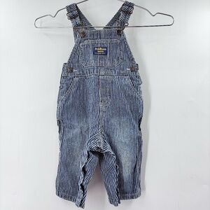 Oshkosh Baby Striped Overalls Size 12 Months